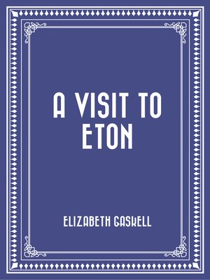 cover image of A Visit to Eton